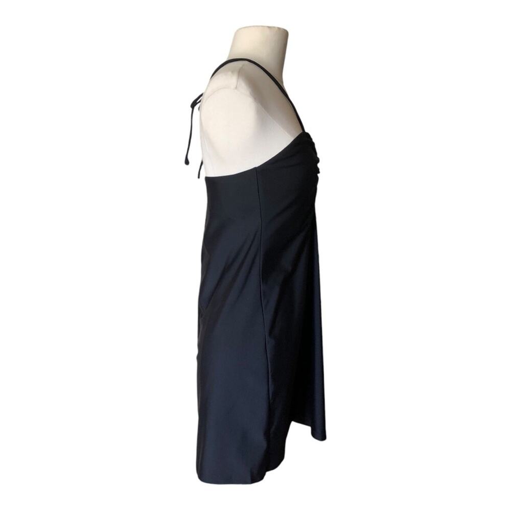 Andie Waikiki Swim Cover Up Black Small Ruched Halter Bandeau Beach Dress NWT - Picture 4 of 13